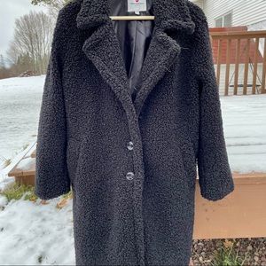 Black Teddy Jacket Coat